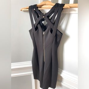 Guess zip back dress in Black- Size 6